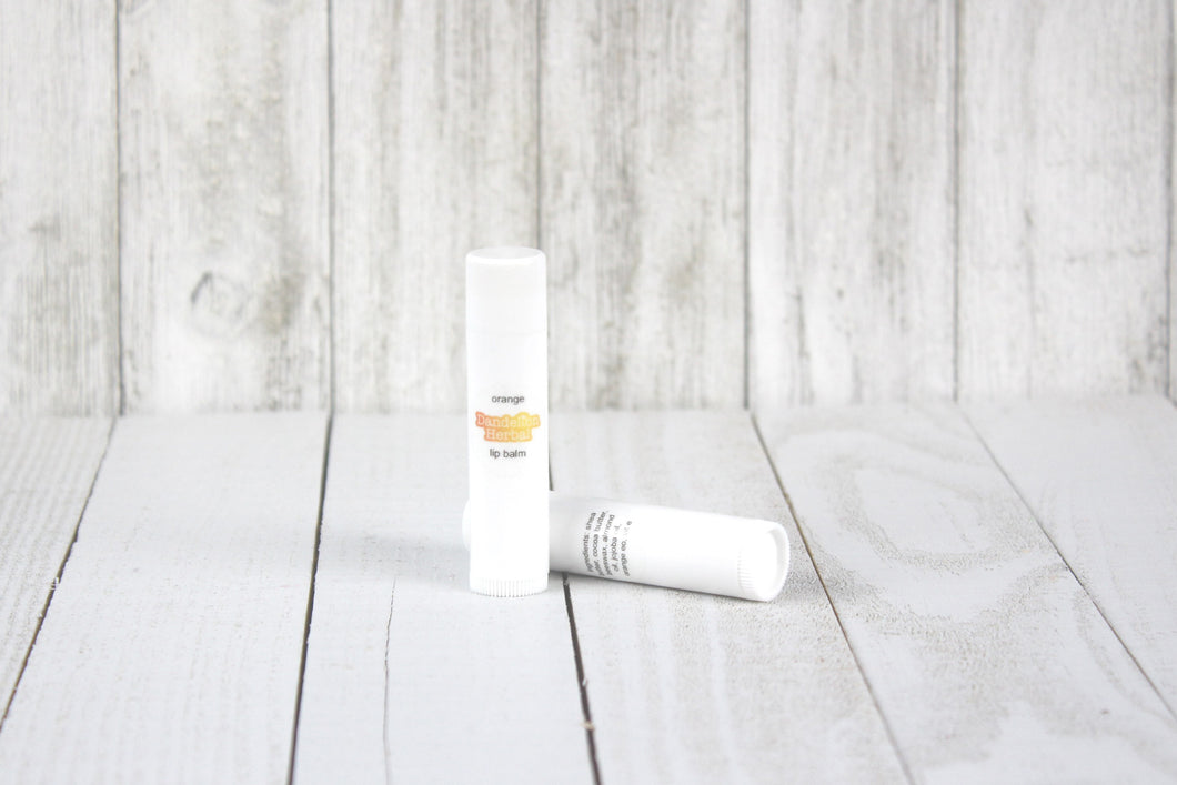 orange lip balm